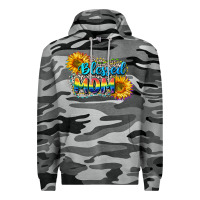 Slate Camo Blessed mom Premium Hoodie - CowGirlArtShop