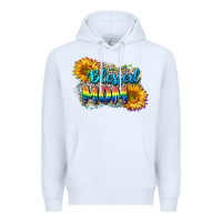 White Blessed mom Premium Hoodie - CowGirlArtShop