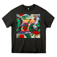 Asphalt flamenco dancer seamless pattern Heavy Core Tee - BundleAndBundleShop