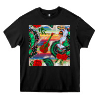 Black flamenco dancer seamless pattern Heavy Core Tee - BundleAndBundleShop