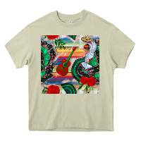 Mossy flamenco dancer seamless pattern Heavy Core Tee - BundleAndBundleShop