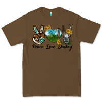 Cacao Peace Love Donkey Head Premium Tee - LillyAllenDesigns