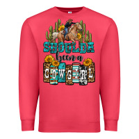 Cardinal shoulda been a cowgirl Premium Sweatshirt - OliviaCreatesArt