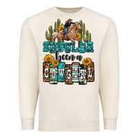 Sandshell shoulda been a cowgirl Premium Sweatshirt - OliviaCreatesArt