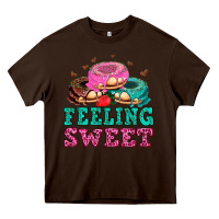 Chocolate Brown feeling sweet donuts Heavy Core Tee - AdoDesignShop