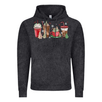 Vintage Black christmas tree cake and coffee cups Vintage Hoodie - MaliasSmallBusiness