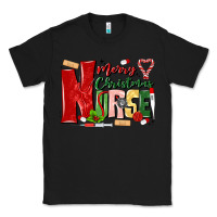 Black merry christmas nurse Classic Tee - MaliasSmallBusiness