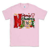 Bubblegum Pink merry christmas nurse Classic Tee - MaliasSmallBusiness