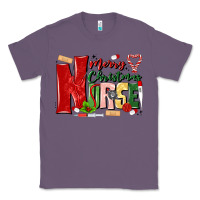 Lavender merry christmas nurse Classic Tee - MaliasSmallBusiness