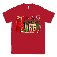 Red merry christmas nurse Classic Tee - MaliasSmallBusiness