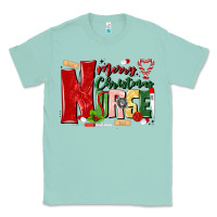 Seafoam merry christmas nurse Classic Tee - MaliasSmallBusiness