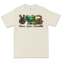 Bone Peace Love Crocodile Premium Tee - LillyAllenDesigns