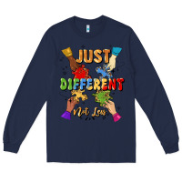 Navy just different not less Long Sleeve Tee - Artiststas