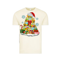 Vintage Arctic christmas tree with school bus Vintage Tee - MaliasSmallBusiness