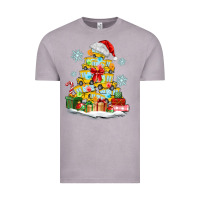 Vintage Zinc christmas tree with school bus Vintage Tee - MaliasSmallBusiness
