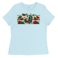 Baby Blue flamenco dancer libbey glass Ladies Tee - BundleAndBundleShop