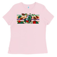 Bubblegum Pink flamenco dancer libbey glass Ladies Tee - BundleAndBundleShop