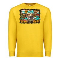 Lemon sunflower cow olivia Premium Sweatshirt - OliviaCreatesArt