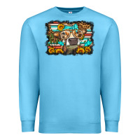 Ocean Blue sunflower cow olivia Premium Sweatshirt - OliviaCreatesArt