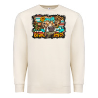 Sandshell sunflower cow olivia Premium Sweatshirt - OliviaCreatesArt
