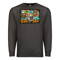 Smoke sunflower cow olivia Premium Sweatshirt - OliviaCreatesArt