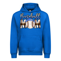 Cobalt Baseball Mom Urban Hoodie - CowhideDigitalArt