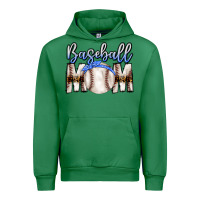 Emerald Baseball Mom Urban Hoodie - CowhideDigitalArt