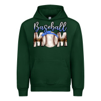 Forest Green Baseball Mom Urban Hoodie - CowhideDigitalArt