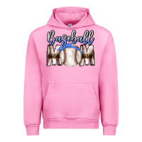 Fuchsia Pink Baseball Mom Urban Hoodie - CowhideDigitalArt