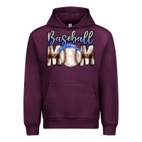 Mauve Wine Baseball Mom Urban Hoodie - CowhideDigitalArt