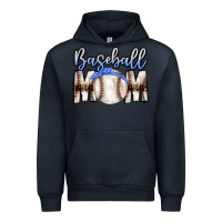 Navy Baseball Mom Urban Hoodie - CowhideDigitalArt