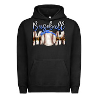 Pigment Black Baseball Mom Urban Hoodie - CowhideDigitalArt