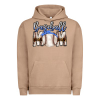Pigment Burro Baseball Mom Urban Hoodie - CowhideDigitalArt