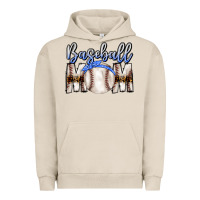 Pigment French Oak Baseball Mom Urban Hoodie - CowhideDigitalArt