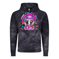 Cloud Black grow your own way crystal and mushroom Vintage Hoodie - MaliasSmallBusiness