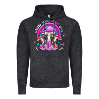 Vintage Black grow your own way crystal and mushroom Vintage Hoodie - MaliasSmallBusiness