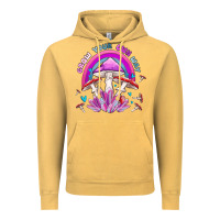 Vintage Mustard grow your own way crystal and mushroom Vintage Hoodie - MaliasSmallBusiness