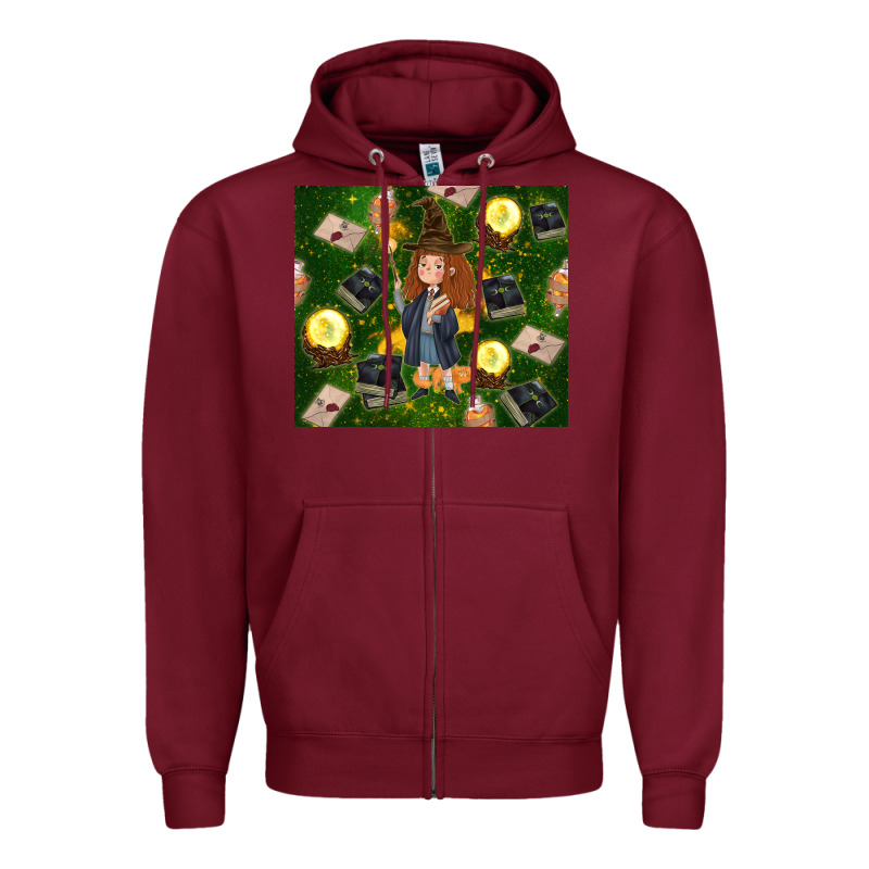 Wizard Girl With Magic Zipper Hoodie by TumblerDesignByShophia | Teevron