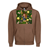Chestnut wizard girl with magic Zipper Hoodie - TumblerDesignByShophia