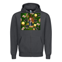 Smoke wizard girl with magic Zipper Hoodie - TumblerDesignByShophia