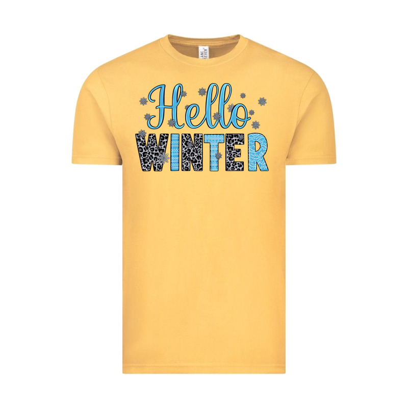 Hello Winter Vintage Tee by JahusDesignShop | Teevron