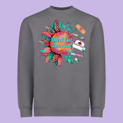 Western  Medical Assistant  Medical Instruments Heavyweight Sweatshirt Designed By Barkaloodesign