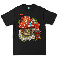 Black welcome gnome ladybug Premium Tee - BarkalooDesign