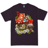 Plum welcome gnome ladybug Premium Tee - BarkalooDesign