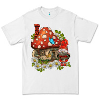 White welcome gnome ladybug Premium Tee - BarkalooDesign