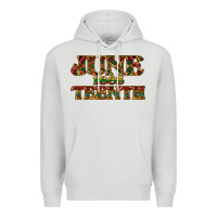 Dove Grey Juneteenth 1865 Premium Hoodie - HowdyJamesFarm