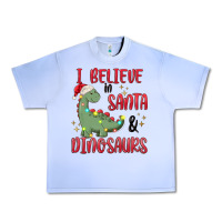 Grape Ice i believe in santa & dinosaurs Urban Heavy Tee - MaliasSmallBusiness