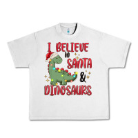 Lunar Rock i believe in santa & dinosaurs Urban Heavy Tee - MaliasSmallBusiness