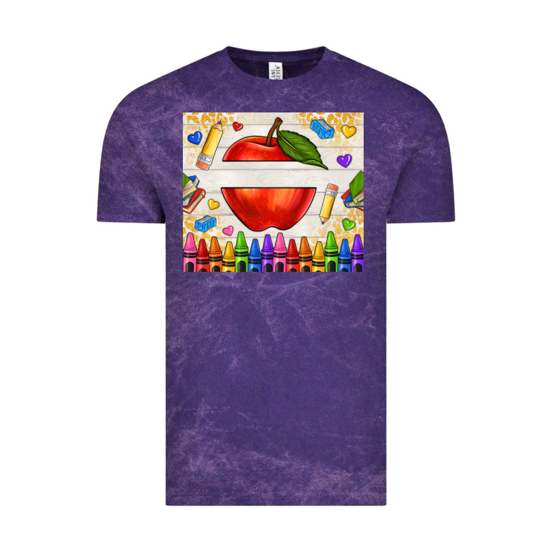 Custom Teacher Name Apple Vintage Tee by NancyCooperArtShop | Teevron
