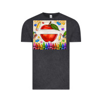 Vintage Black custom teacher name apple Vintage Tee - NancyCooperArtShop